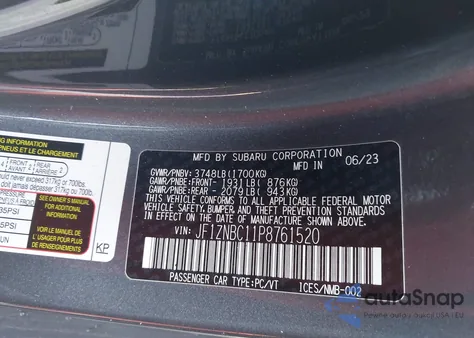 2023 Toyota Gr86 from USA, damaged, VIN JF1ZNBC11P8761520